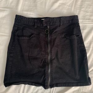 Black Jean skirt